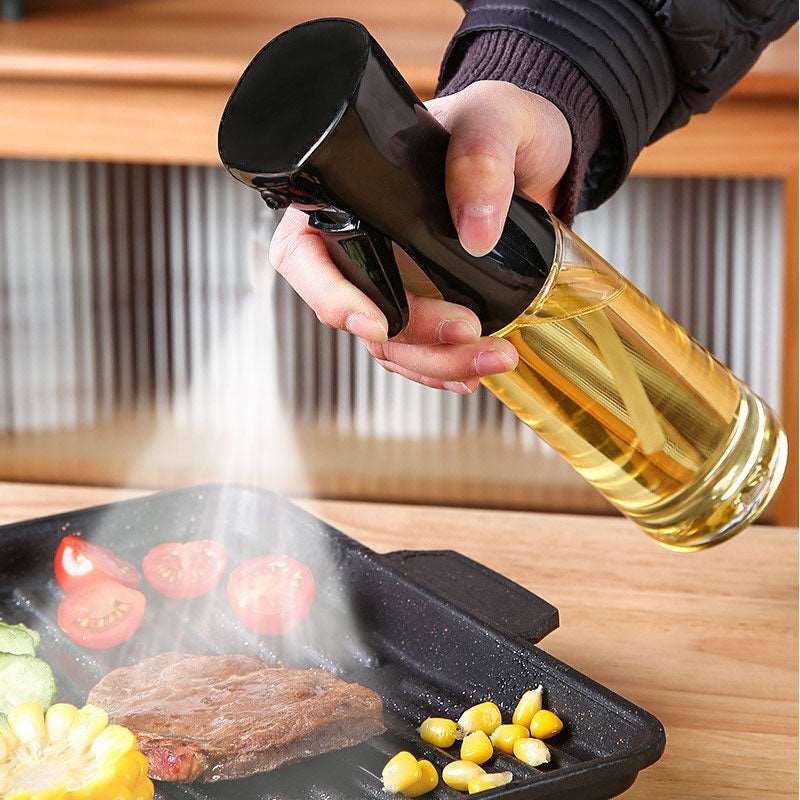 Oil Spray Bottle - Kitchen Cooking Olive Oil Dispenser | Camping BBQ Baking Vinegar Soy Sauce Sprayer Container Gadget
